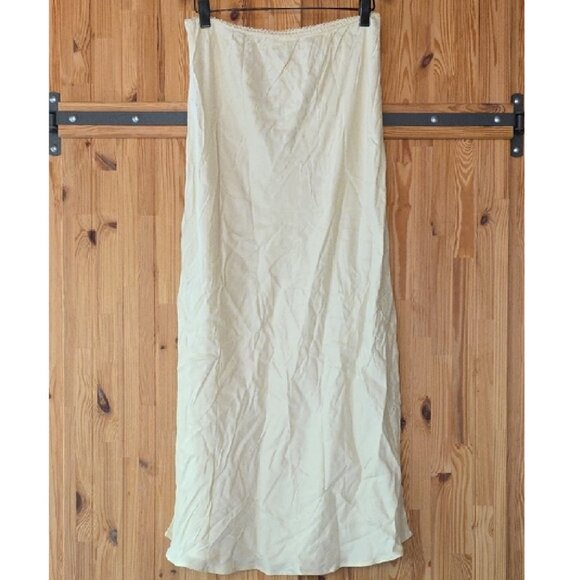 NWT FOR LOVE AND LEMONS CLARABELL YELLOW MAXI SKIRT SIZE XL - Picture 4 of 7